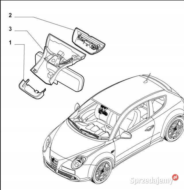 OSŁONA LUSTERKA WSTECZNEGO ALFA ROMEO MITO NOWA osobowe