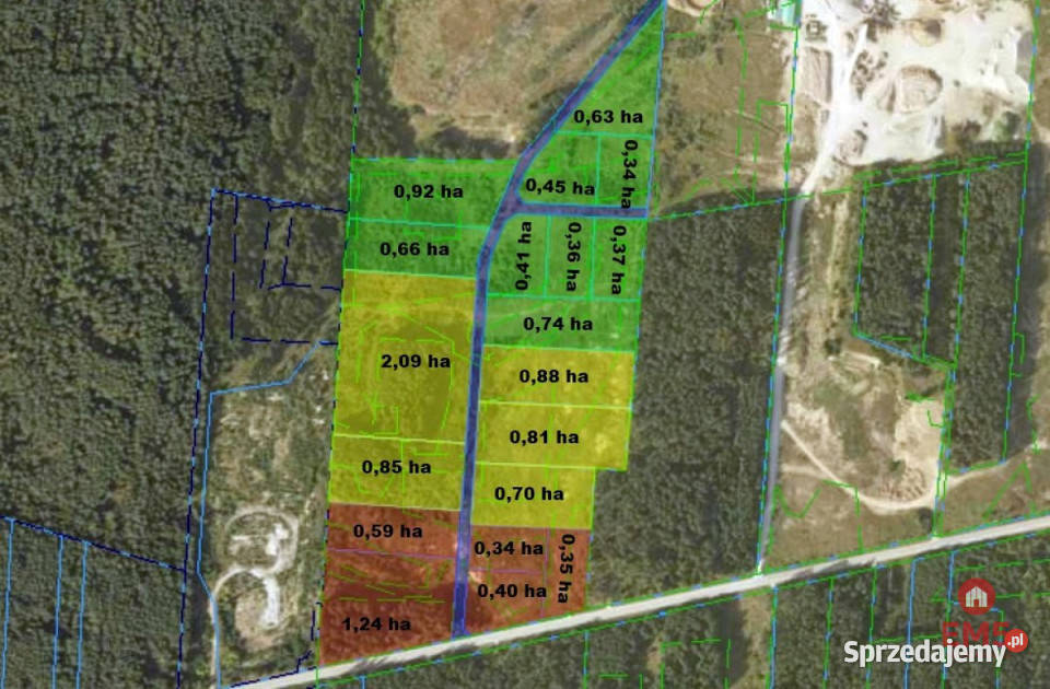 sprzedaży gruntu Wasilków 3400m2