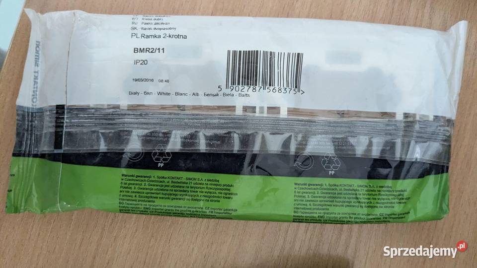 Gniazdo podwójne Ramka KONTAKTSIMON Basic Białe