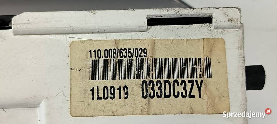 LICZNIK ZEGAR SEAT TOLEDO 1L0919033DC3ZY Pozostałe kujawsko-pomorskie Lipno