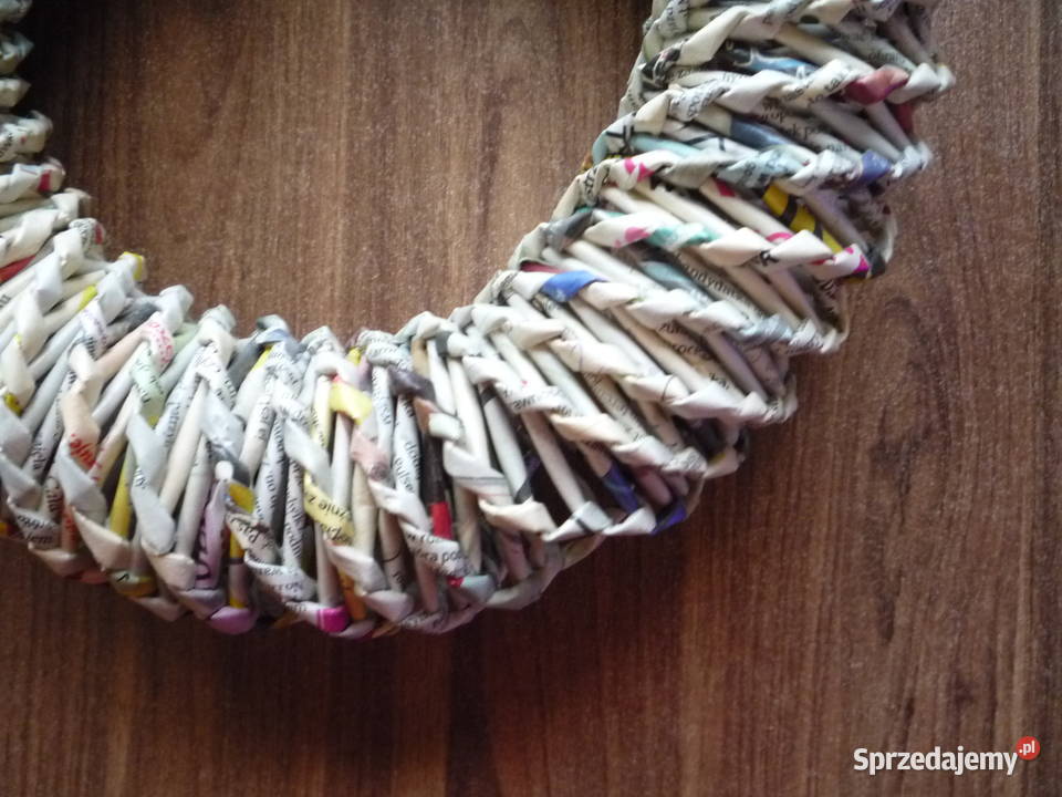 Duży Wianek baza do stroików Origami z gazet Wianki Szczecin