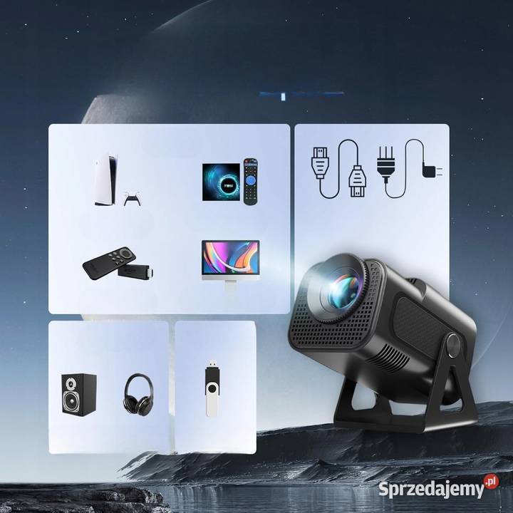 PROJEKTOR NATYWNY 5G WIFI6 BLUETOOTH 50 SMART Myszyniec