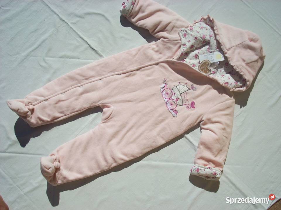 Ocieplony Pajac Kombinezon jesień Cool Club 80 Rozmiar 80 Kombinezony i śpiworki Nowy Sącz sprzedam