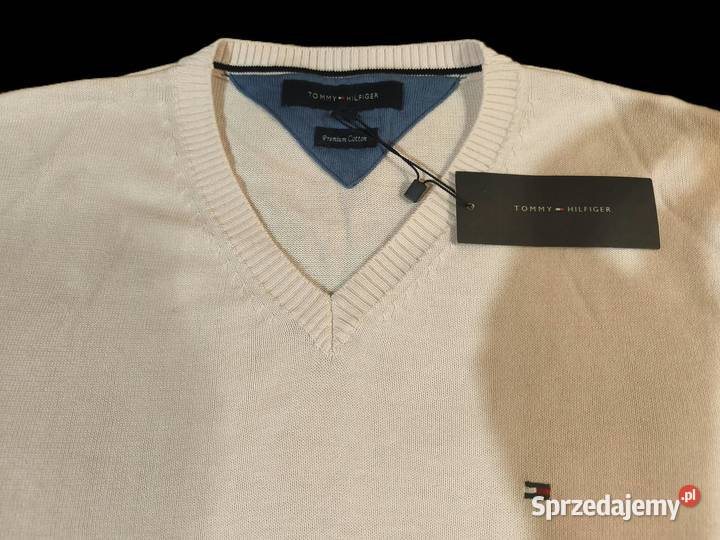 Ekskluzywny sweter męski Tommy Hilfiger VNeck Gródek