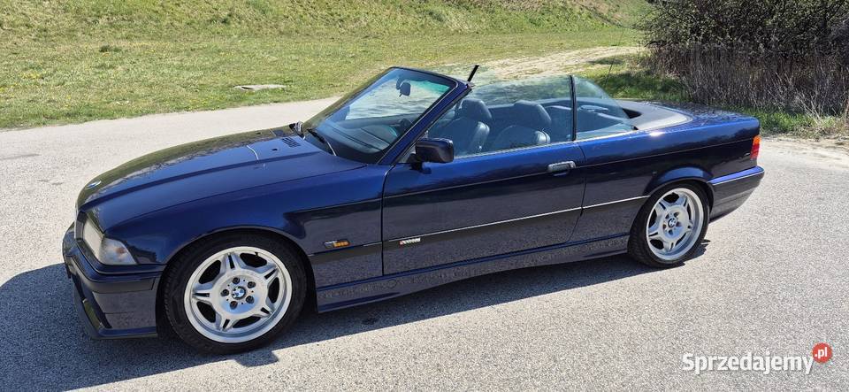 Bmw e36 Cabrio 320i m52 Montrealblau Bez Rdzy niebieski