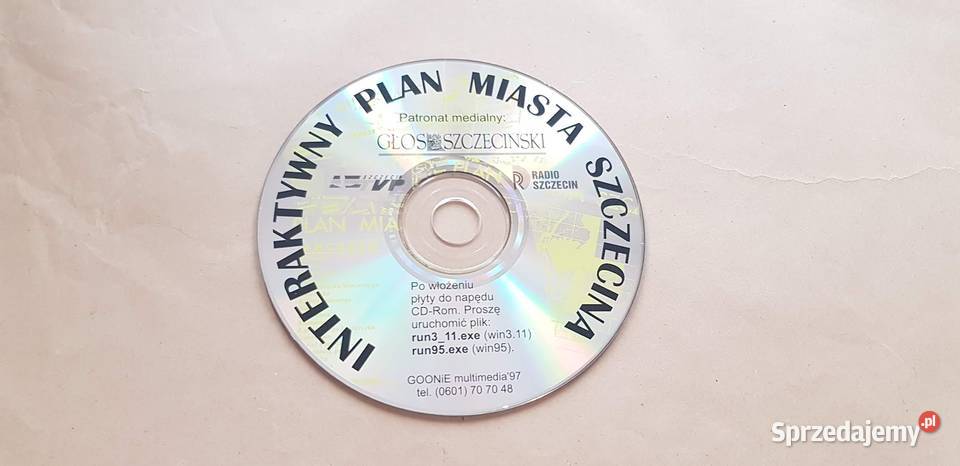 Interaktywny plan miasta Szczecin CDROM Zielona Góra