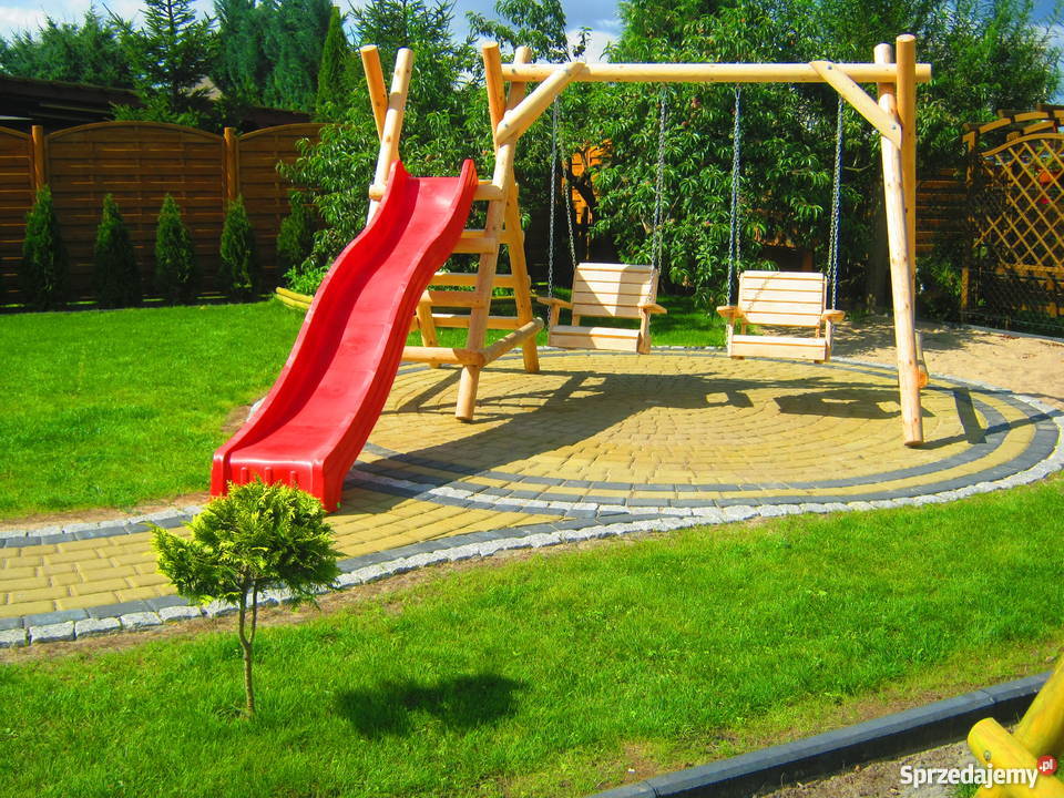 Meble ogrodowe barowe drewniane huśtawkiTran 100 Chojnice