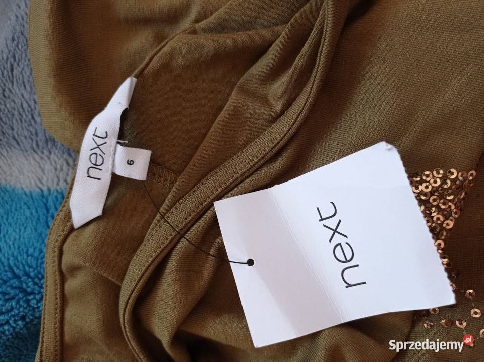 Oliwkowa bluzka z długim rękawem Next Hajnówka