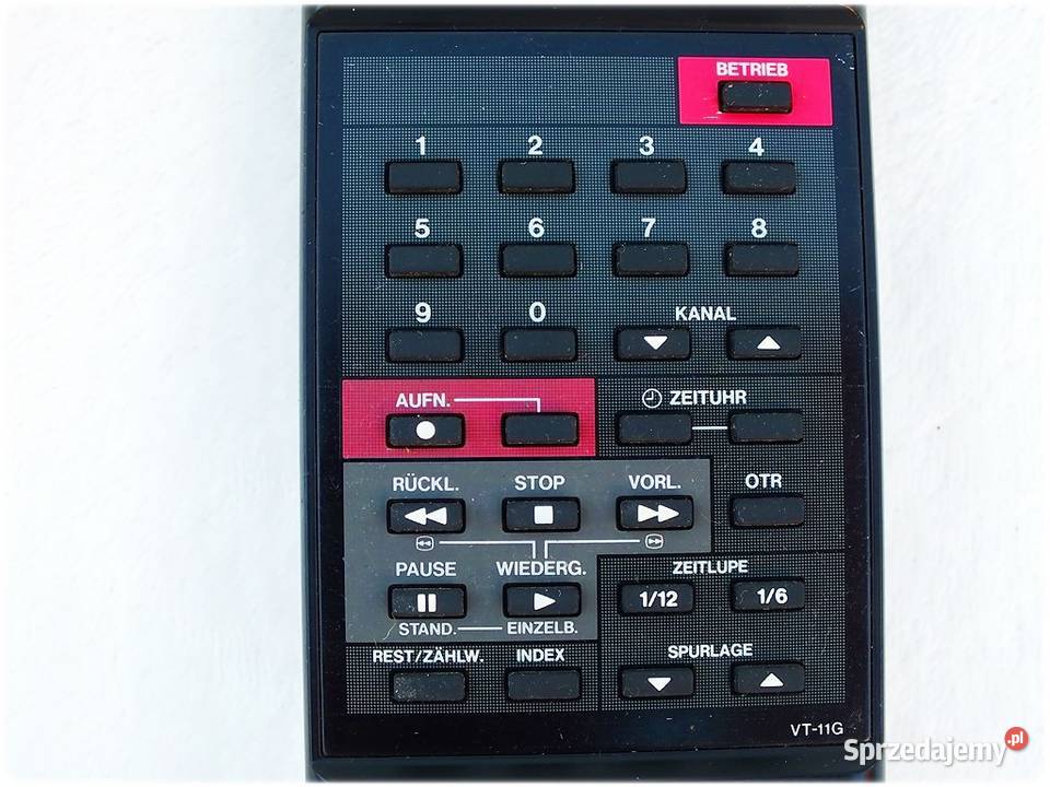 Pilot TOSHIBA VT11G do magnetowidów VHS ORYGINAŁ Żary