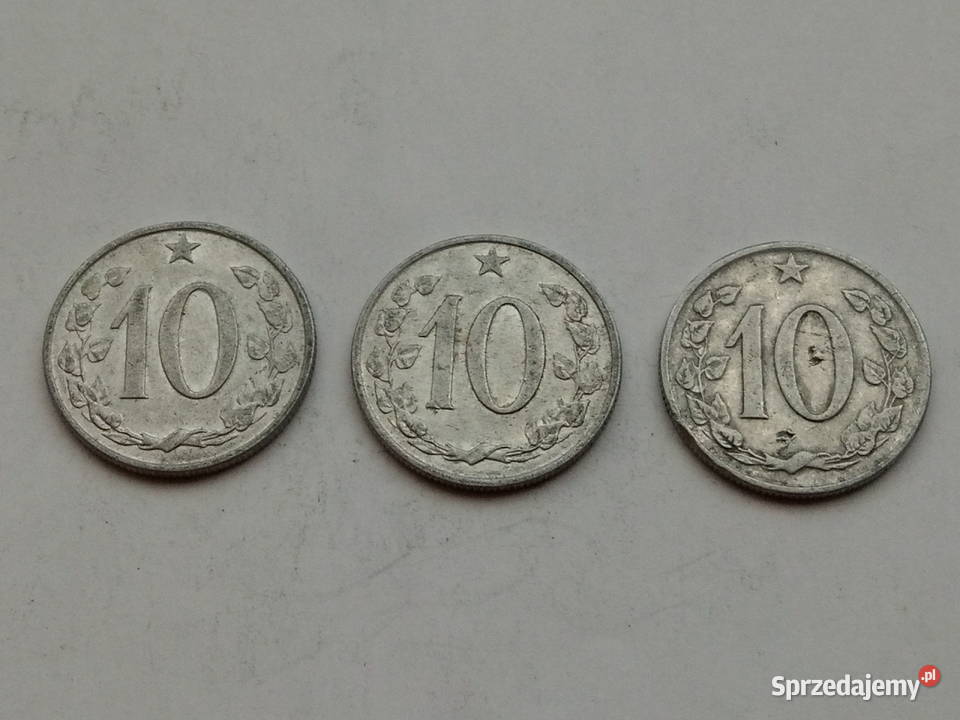 3 monety 10 hależy 1964r Numizmatyka Dąbrowa Górnicza