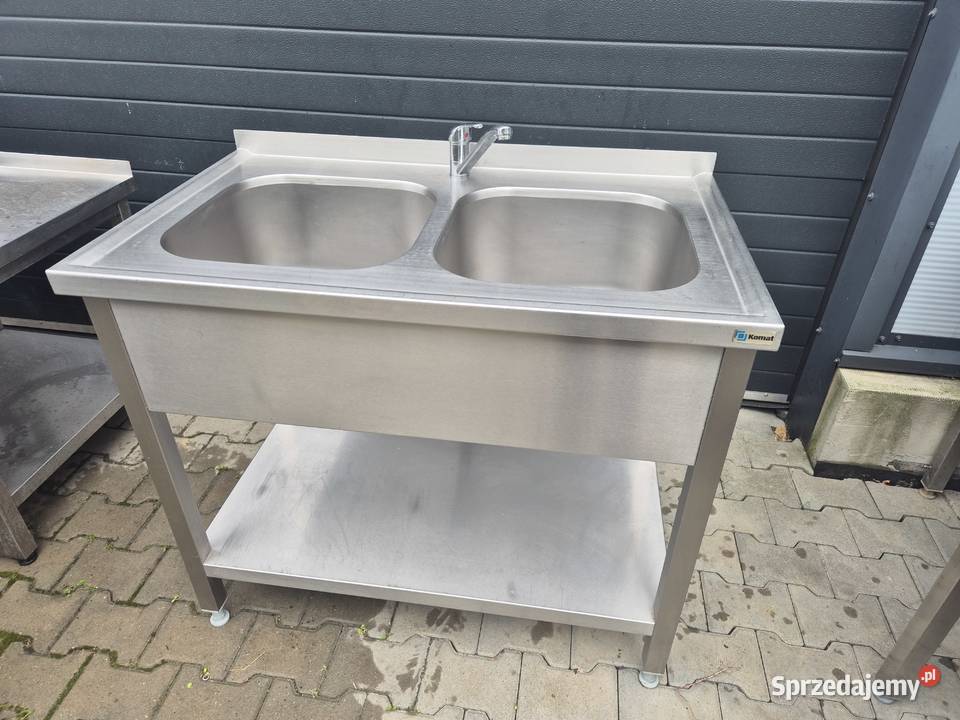 Zlew Gastronomiczny 2 Komorowy Z Półką 1006085 M Ostrów Wielkopolski sprzedam