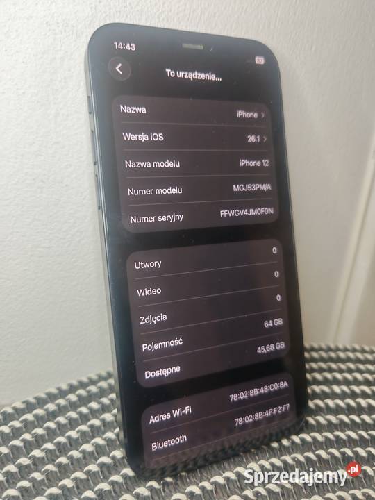 IPhone 12 Czarny 64GB 88 mazowieckie Warszawa