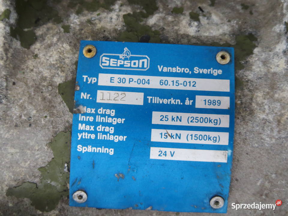 WYCIĄGARKA WCIĄGARKA SEPSON 25T MERCEDES WOLF