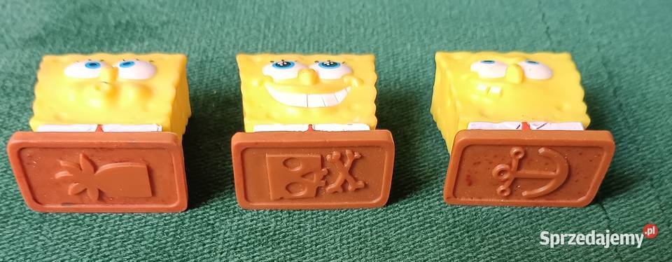 Viacom Spongebob Figurki stemple pieczątki 3 małopolskie Zbylitowska Góra
