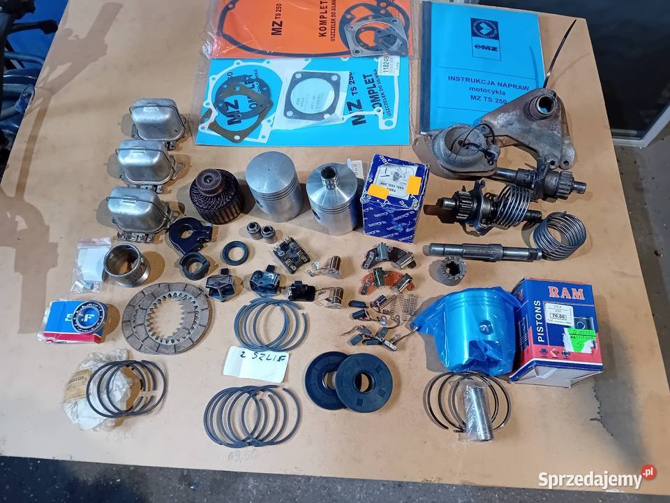 Części MZ TS 250 trophy ES 2502 i czesci romet zachodniopomorskie Wałcz