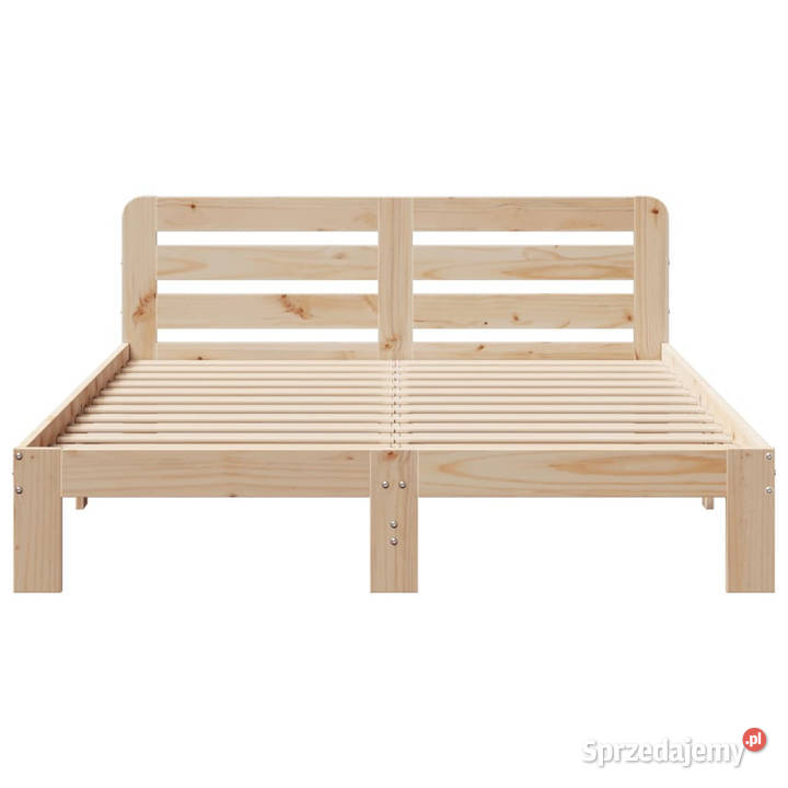 Rama łóżka bez materaca lite drewno sosnowe 193cm Warszawa sprzedam
