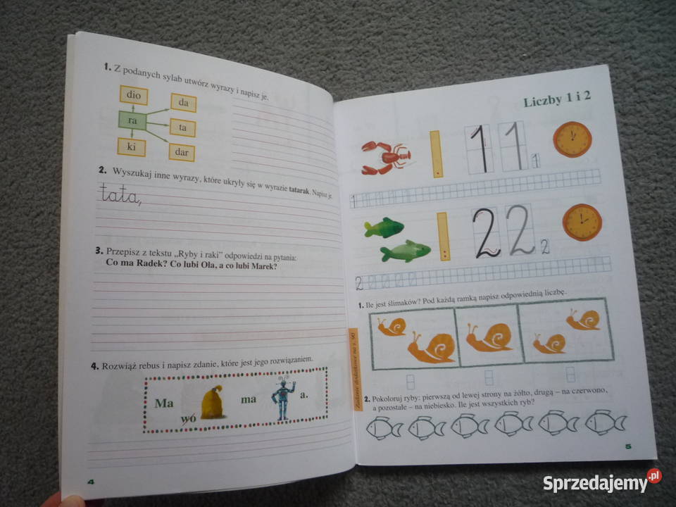 Już w szkole 1 klasa 1 Ćwiczenia cz 2 3 4 M tradycyjny podręcznik Szczecin