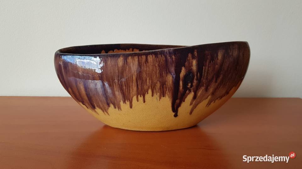 Ceramiczna gondola gondolka ceramika PRL Dąbrowa Górnicza