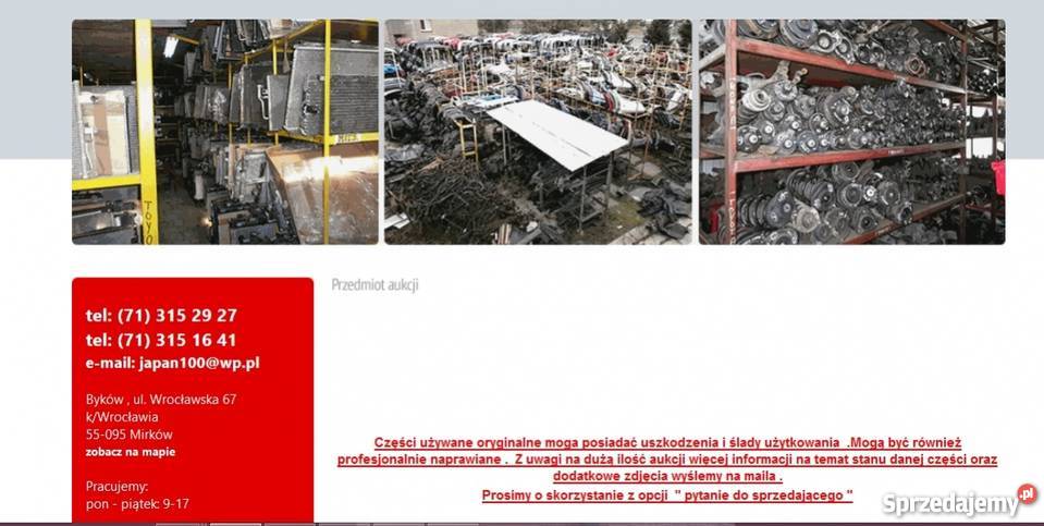 Toyota yaris 2006 belka dolna wzmocnienie Wrocław sprzedam