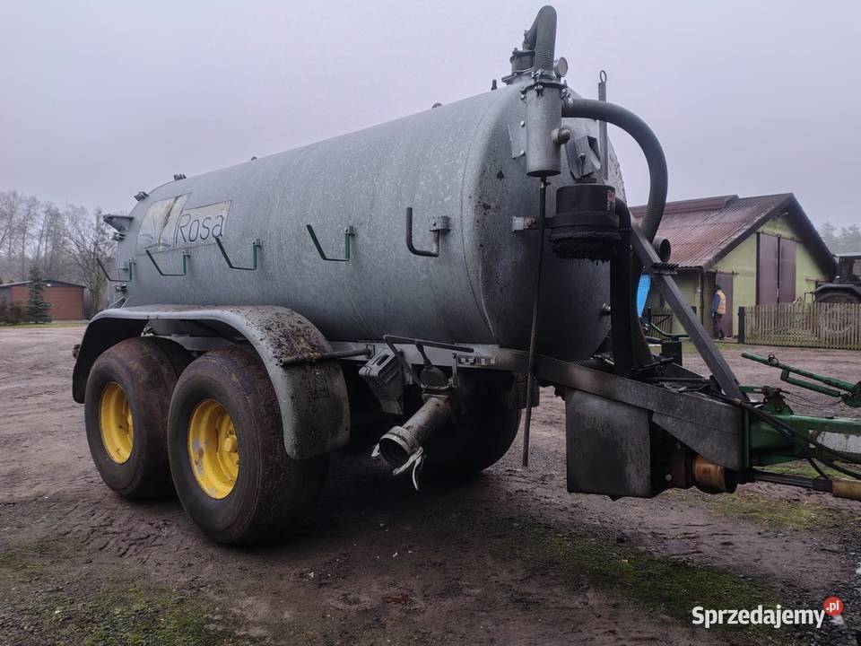 Beczkowóz wóz asenizacyjny 8000l oś skrętna Rozogi