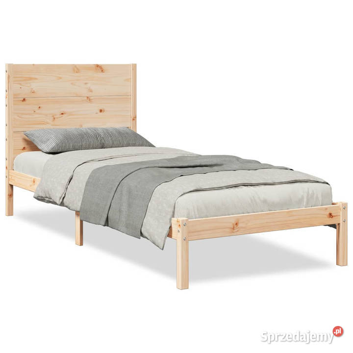 Dłuższe łóżko bez materaca lite drewno 100x210 215cm Warszawa