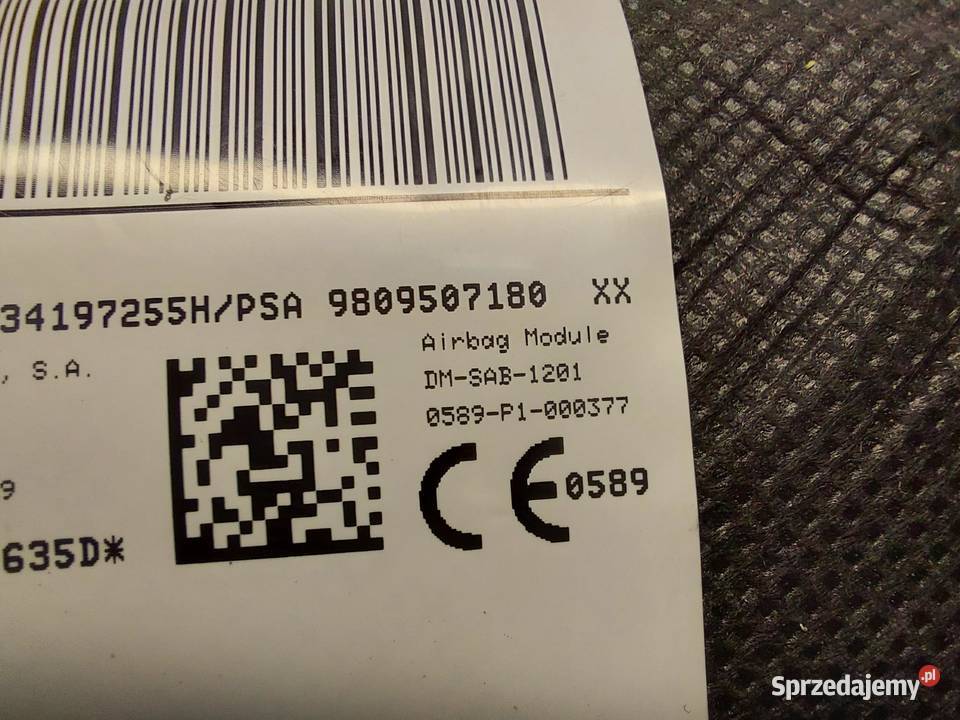 PEUGEOT 508 II Poduszka powietrzna Airbag fotela sprzedam