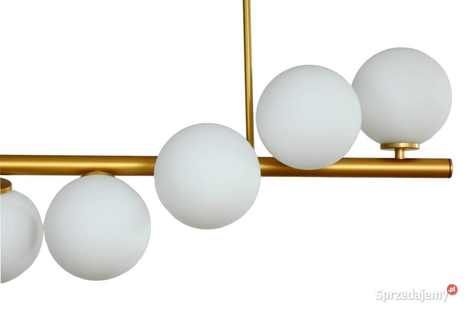 Modernistyczna złota lampa wisząca GLYGEN Nowe