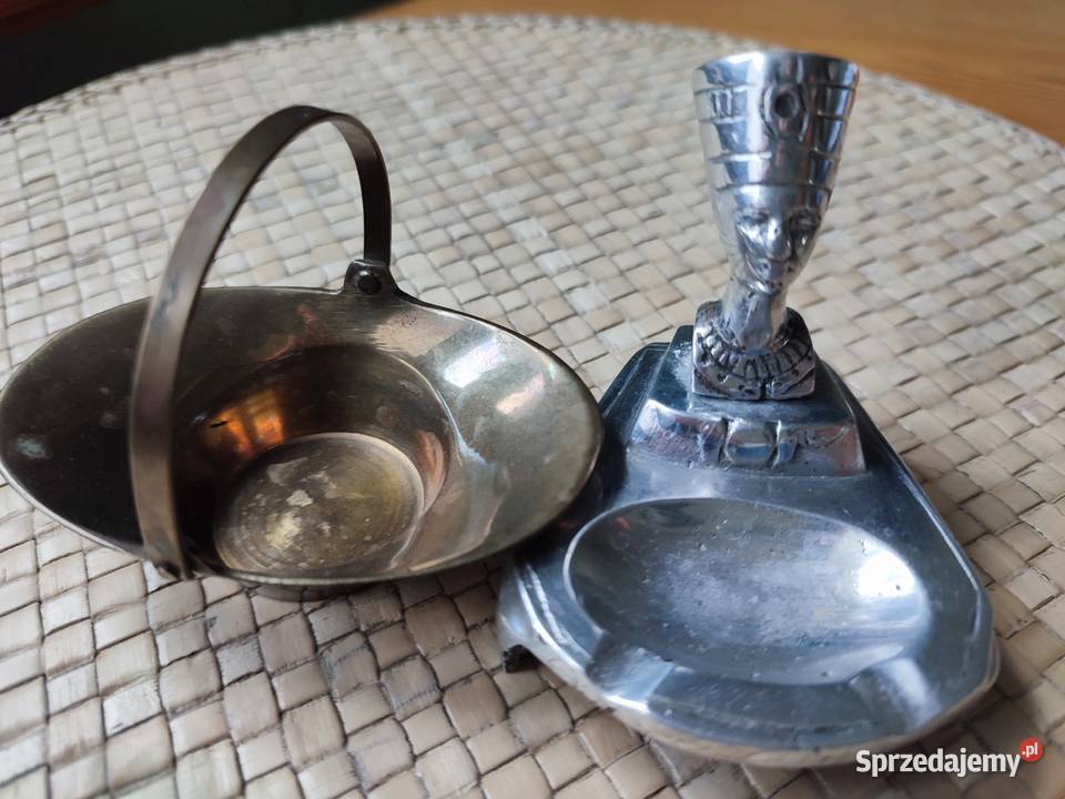 Koszyczek z mosiądzu i popielniczka neffrette Częstochowa