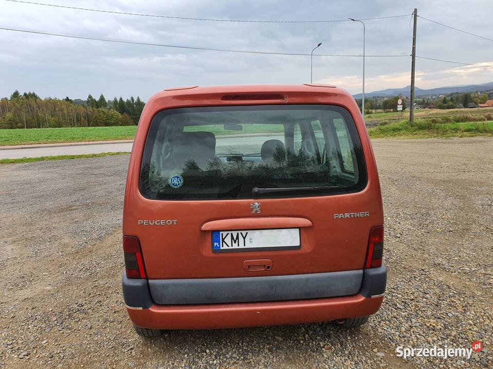 Peugeot Partner 16 benzyna klimatyzacja Rok produkcji 2003 Zakliczyn