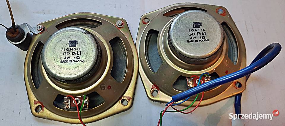 Głośniki GD1241 4 Ohm 4 W radiomagnetofonu RMS Słuchawki i głośniki Ostrów Wielkopolski