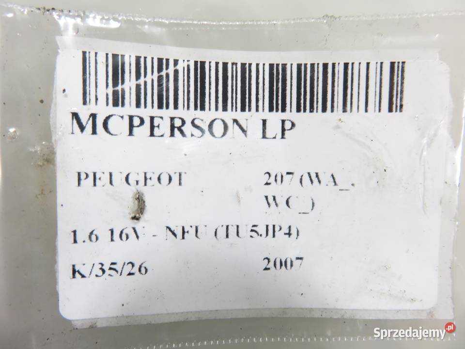 MCPERSON LEWY PRZEDNI PEUGEOT 207 16