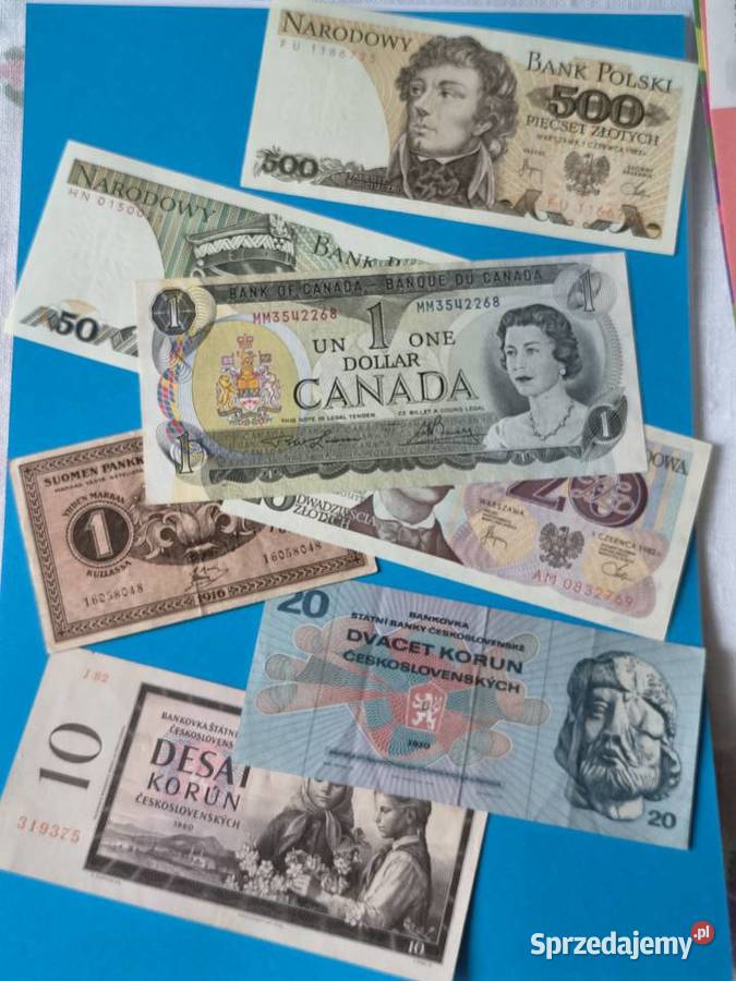 Wyprzedaż Okazja Zestaw 17 banknotów numizmatyka Rzeszów