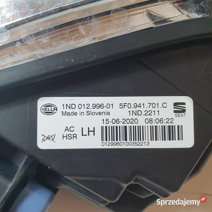 SEAT LEON 3 III LED DRL LEWY PRZÓD PRZEDNI Międzychód