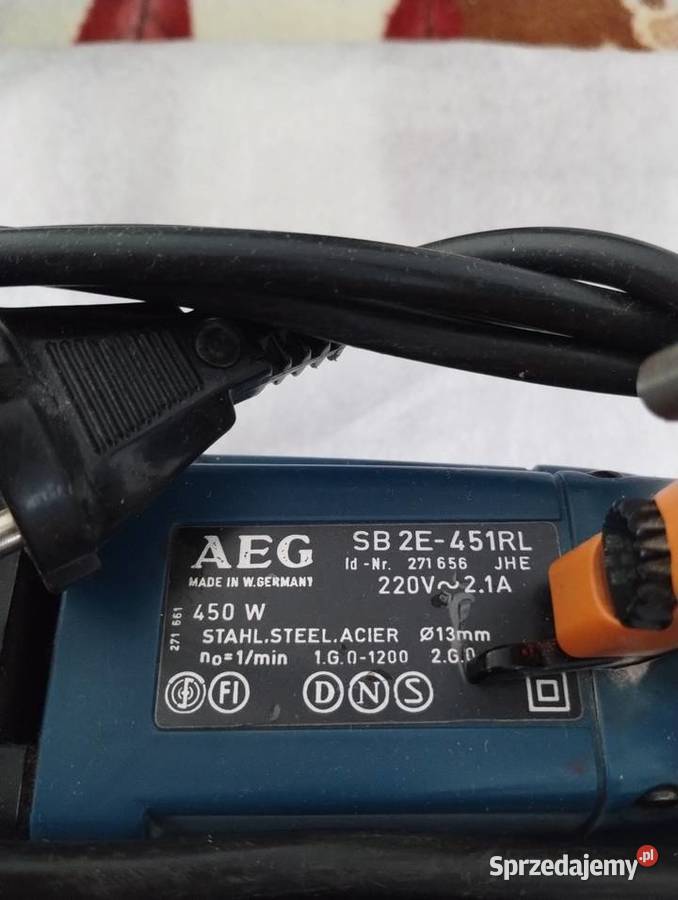 Wiertarka AEG SB 2E451RL 450 watów Warszawa sprzedam