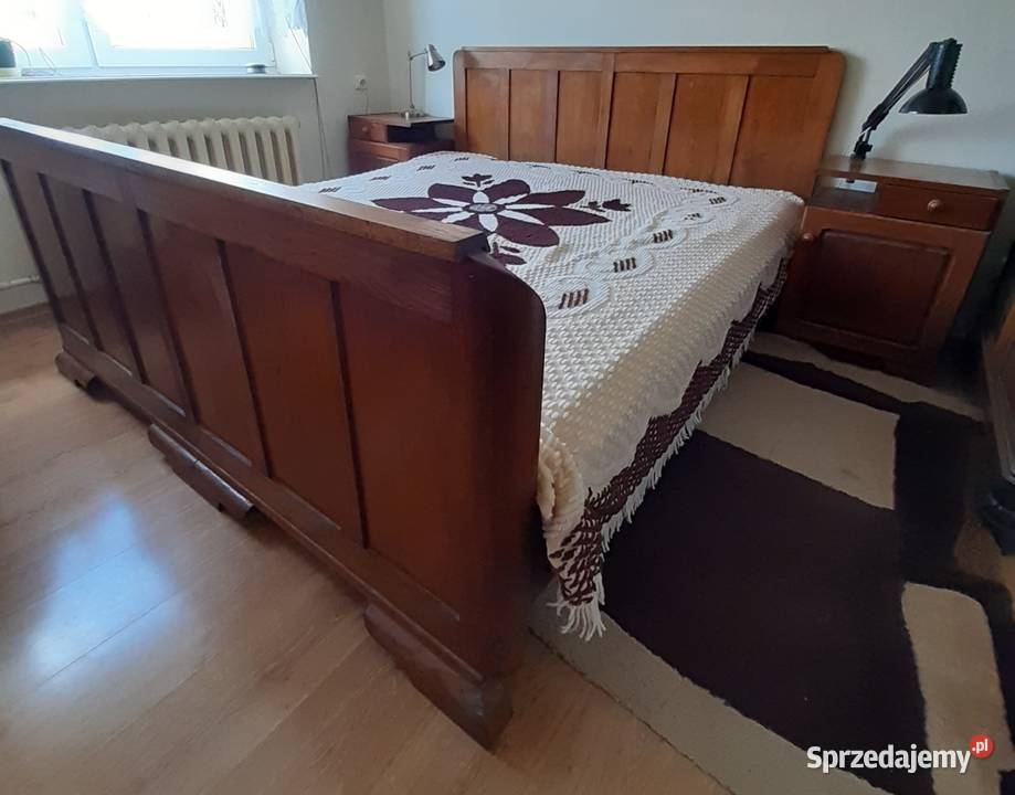 Sprzedam duże podwójne łóżko szafki nocne Kazimierz Biskupi sprzedam