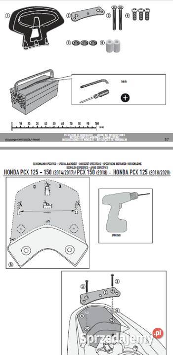 OPARCIE PASAŻERA HONDA PCX 125 18 20PCX 125150 Mrągowo