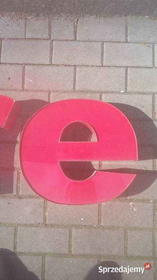 Litery przestrzenne szyld podświetlany Warszawa