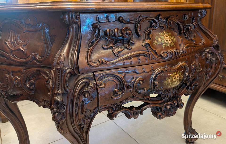 Wspaniała komoda neobarokowa orzech sklep Dąbrowa Górnicza