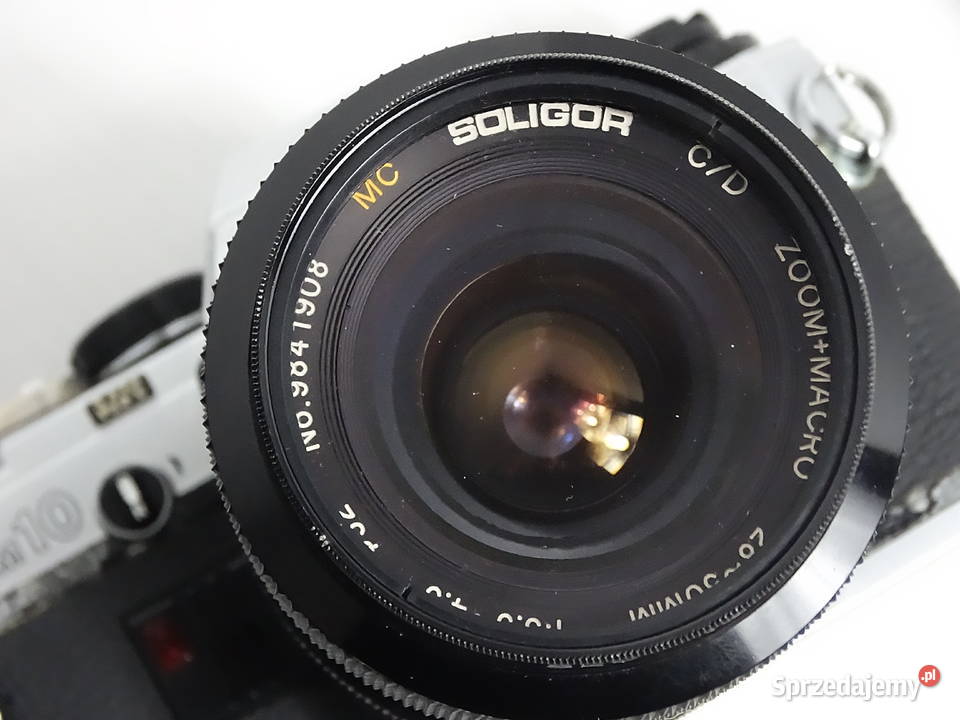 Kultowy Olympus OM10 Soligor 2850mm MC Macro sprzedam