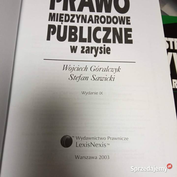 Prawo międzynarodowe publiczne zarys wykładu Warszawa