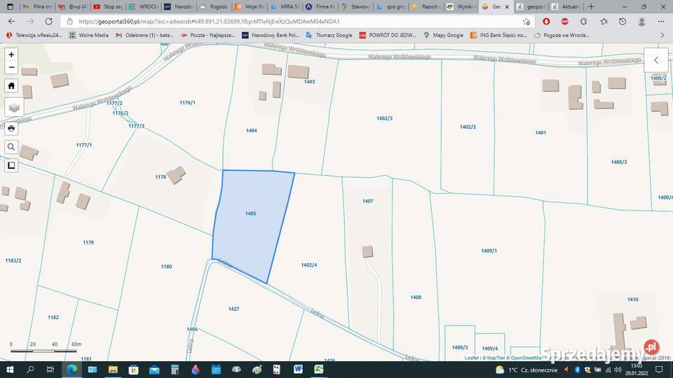 Piękna malowniczo położona działka budowlano Tuchów