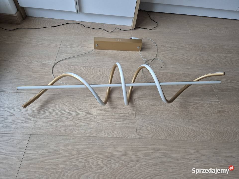 Lampa wisząca Serpent złota LED Reality