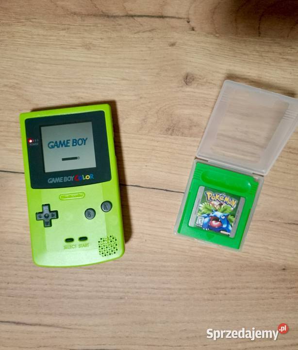 Game Boy Color Zielony Pokemon Green Zestaw Wandzinów