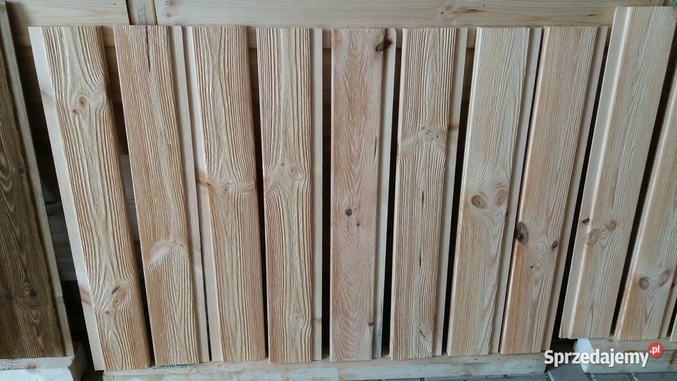 Deski szczotkowane postarzane taras podbitka zewnętrzne Raszówka