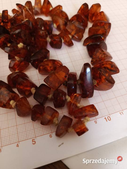 Naszyjnik Bursztyn Koniakowy Białystok sprzedam
