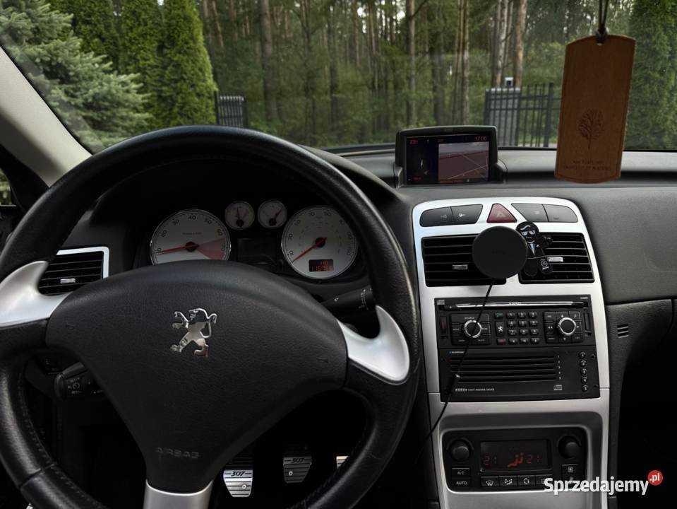 Peugeot 307 CC 20 140 2008 r 198 serwis czarny benzyna Maków Mazowiecki