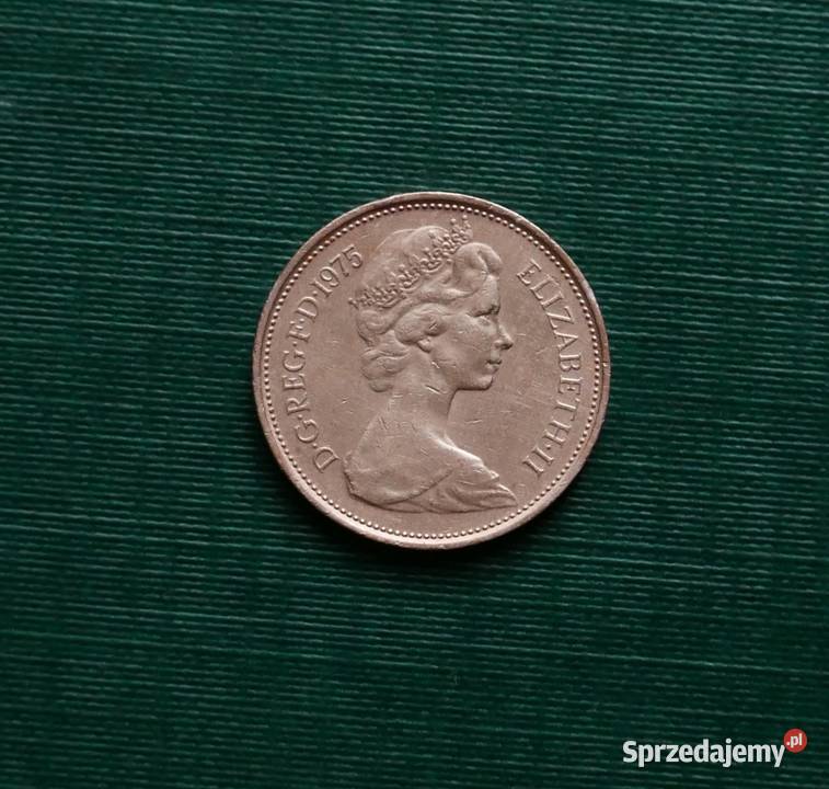 WIELKA BRYTANIA 2 nowe pensy 1975r śląskie Gliwice sprzedam