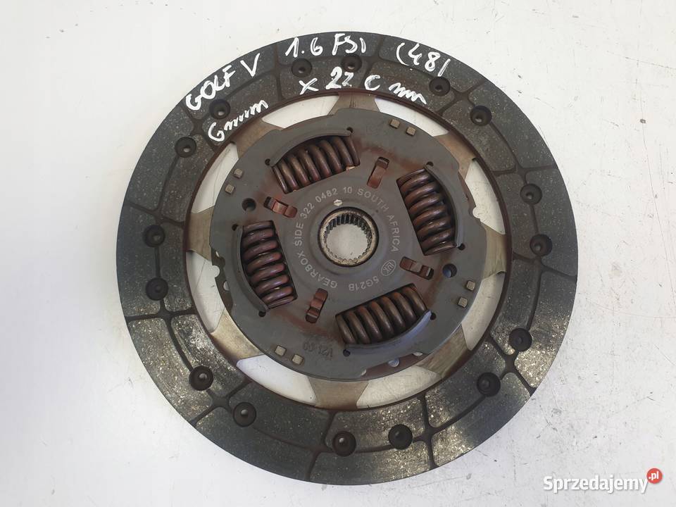 VW Golf V 16 FSI DOCISK TARCZA sprzęgło Janów