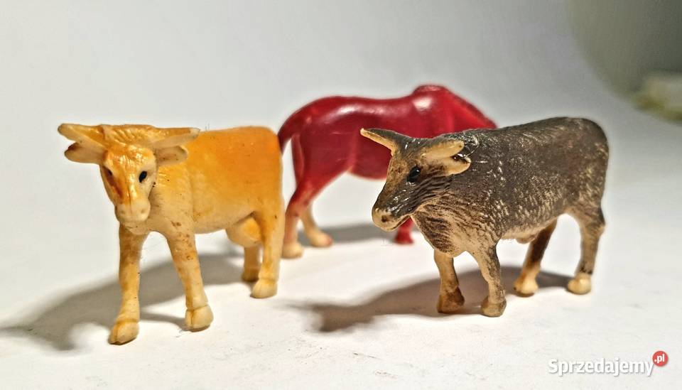 Zabawki zwierzęta domowe koń krowa byk Figurki Bydgoszcz