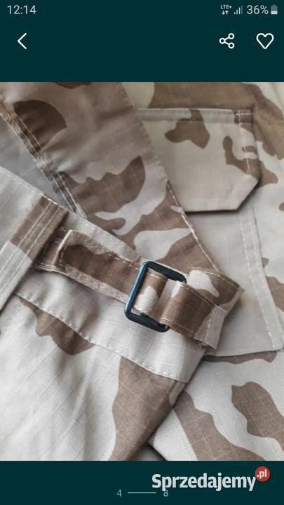 Spodnie wojskowe kamuflaż leśny pustynny bojówki